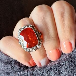 Nicky Butler 925 Sterling Silver Size 7 Honey Quartz Amethyst Ring New Designer